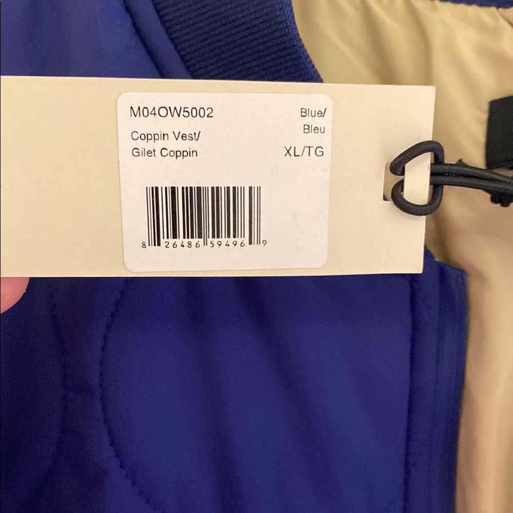 TILLEY BLUE COPPIN GOLF VEST Men XL NWT - Picture 3 of 6